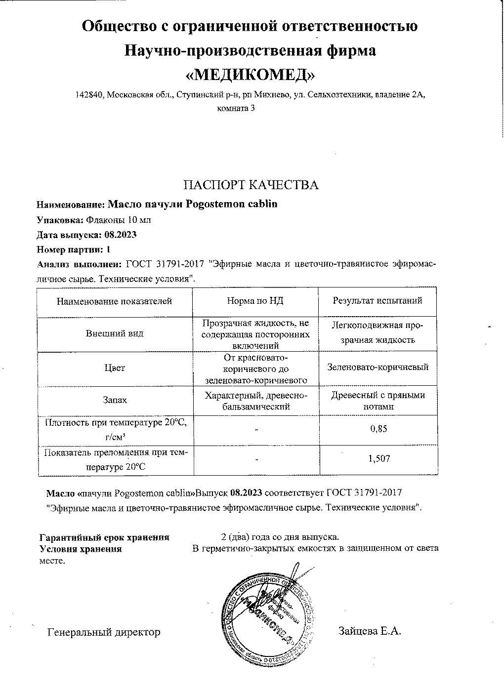 Паспорт №082023